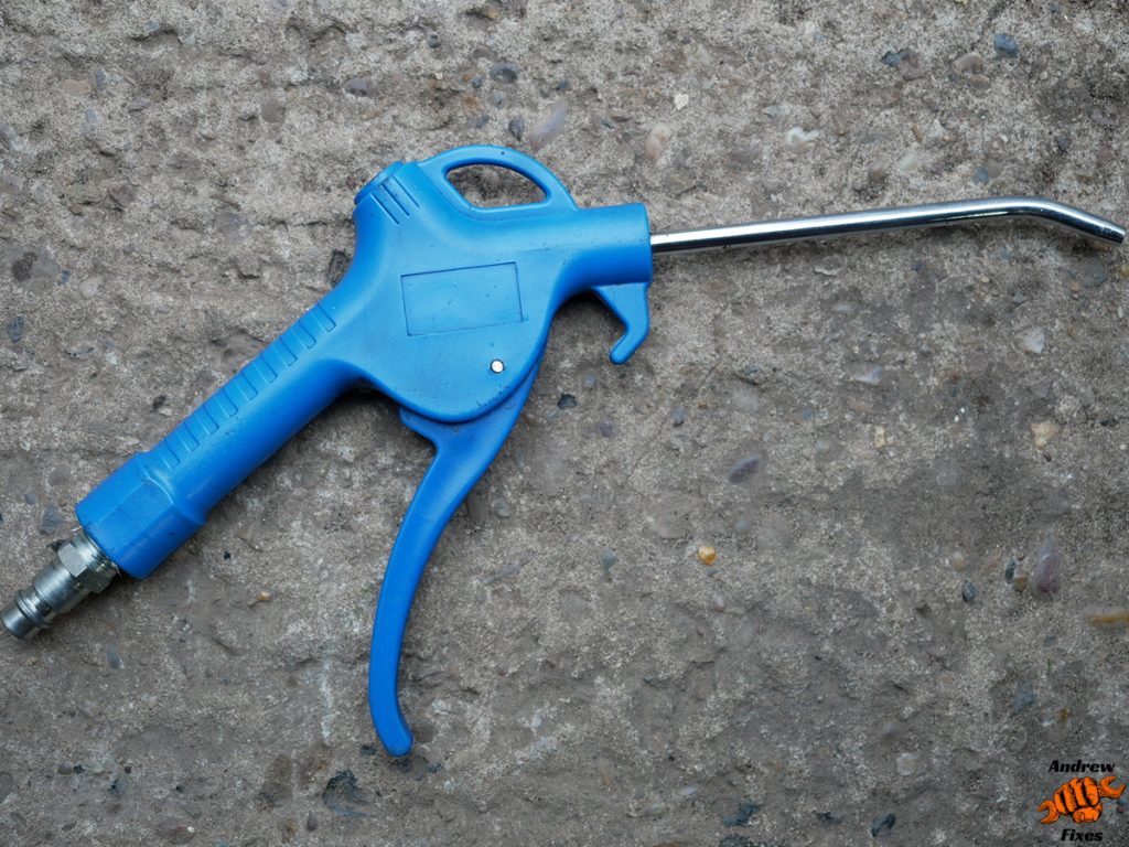 Picture of a cheap plastic air blow gun