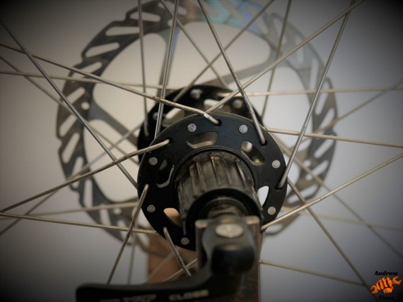 Picture of damaged bicycle spokes following chain overshift