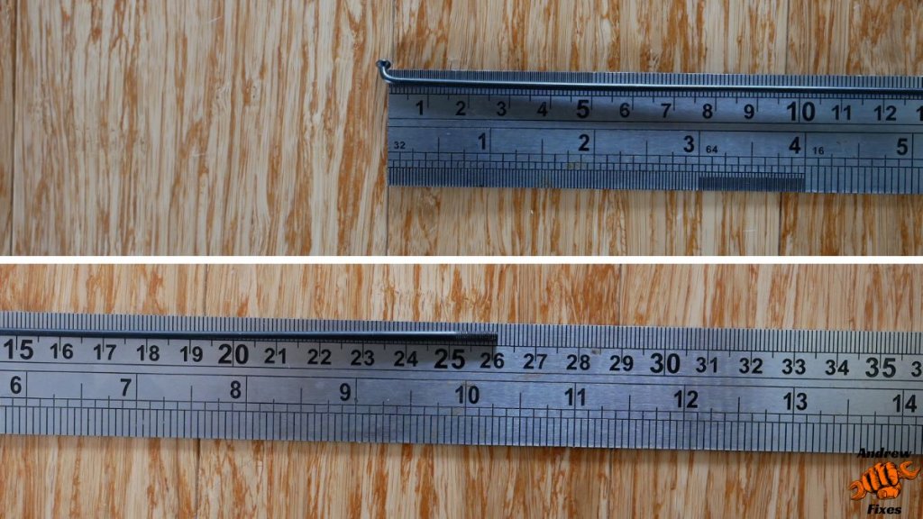Picture showing how to measure bicycle spoke length